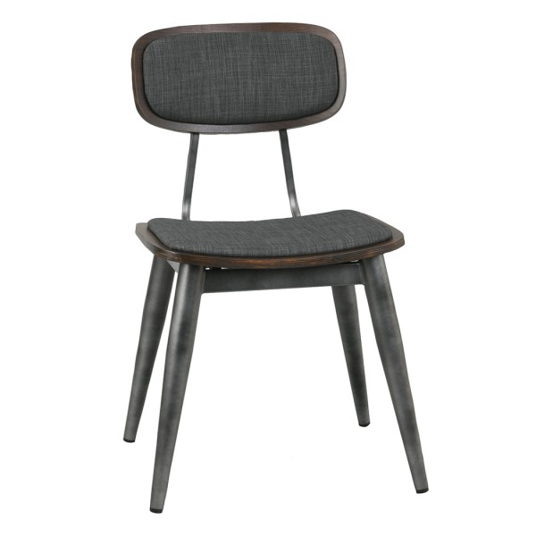 Steel and Beech Wood Hospitality Side Chair - San Remo